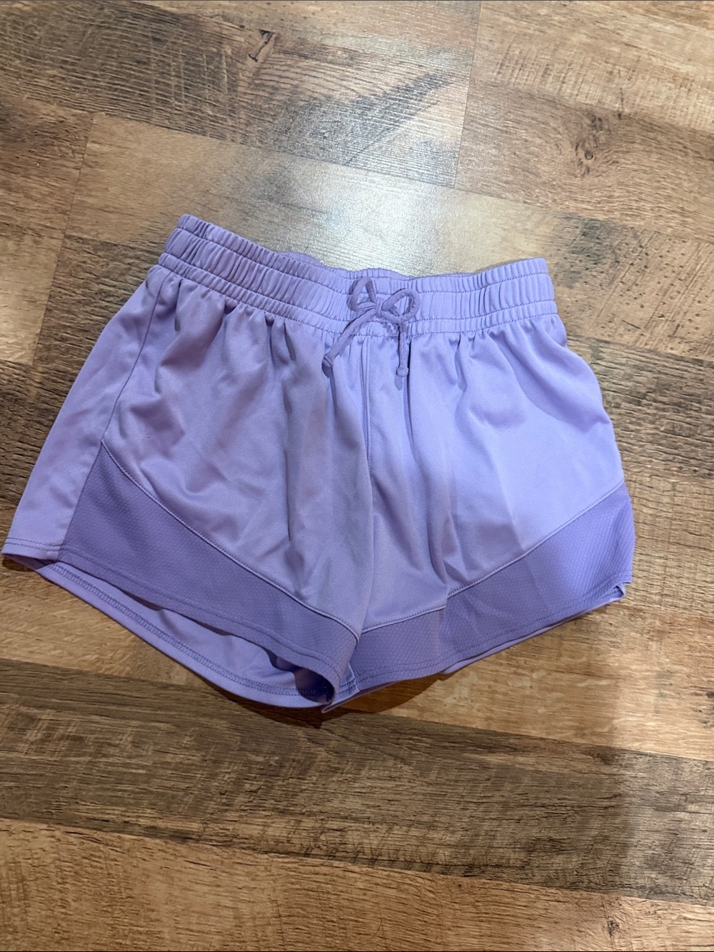Girl’s Lavender Active Drawstring Shorts - Size 12/14